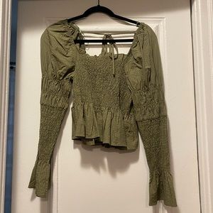 Topshop long sleeve blouse, size 4 NEW